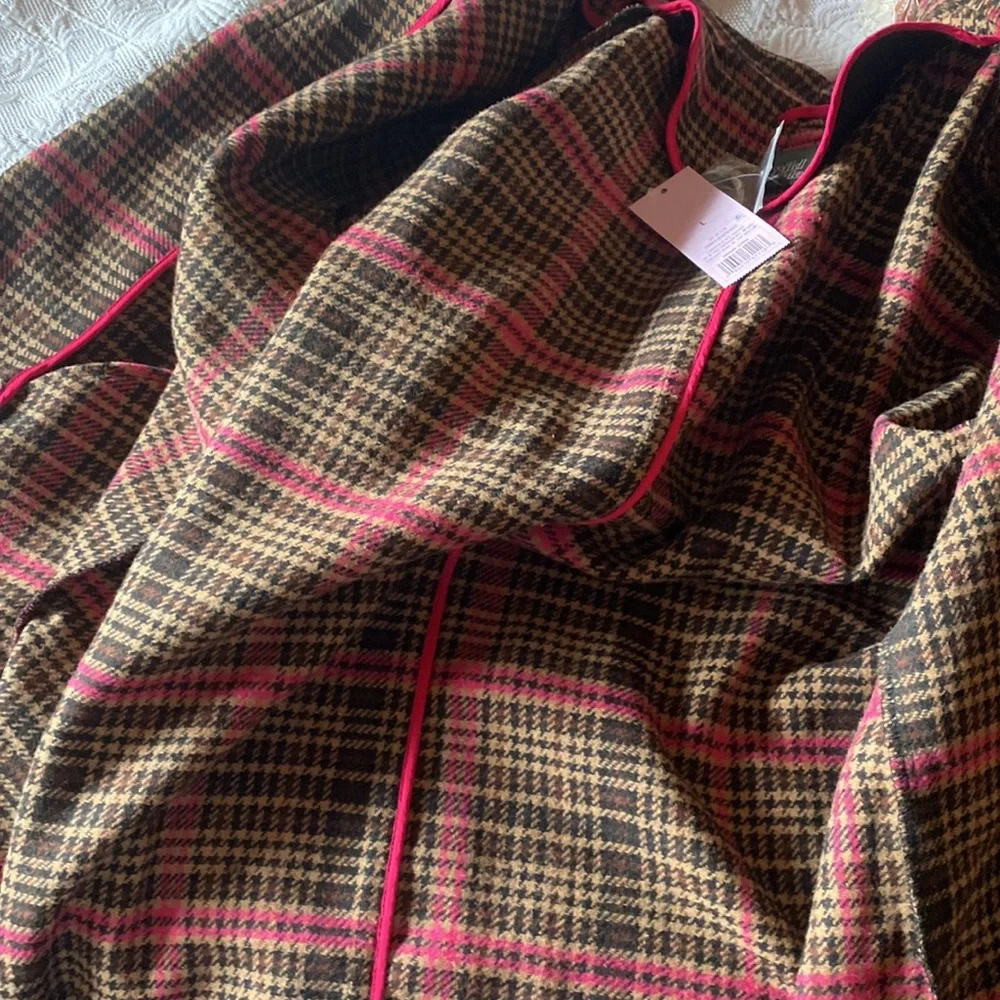 NWT Wild Fable Wool Blend Single Breasted Tweed Medium Weight midi Coat -large - Picture 11 of 15